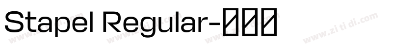 Stapel Regular字体转换